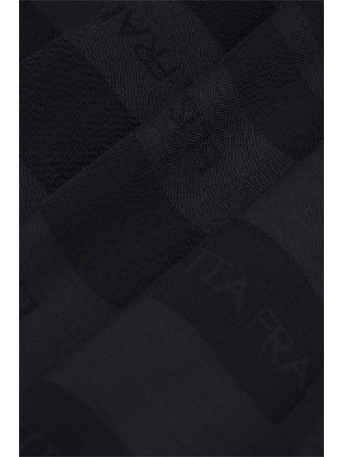 Foulard in viscosa e modal con righe jacquard Nero Elisabetta Franchi | SC14F61E2110